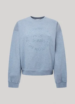Women Pepe Jeans Sweatshirt W/ Embroidered Logo
