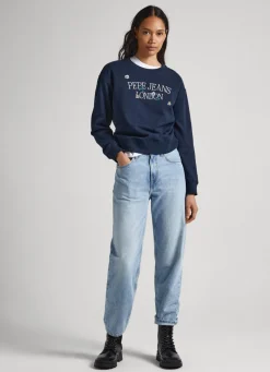 Women Pepe Jeans Sweatshirt W/ Embroidered Logo