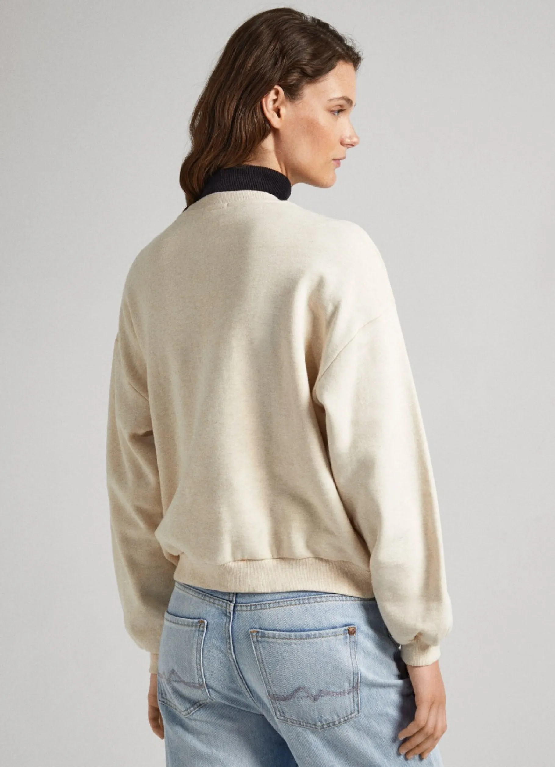 Women Pepe Jeans Sweatshirt W/ Embroidered Logo