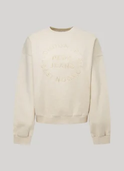Women Pepe Jeans Sweatshirt W/ Embroidered Logo