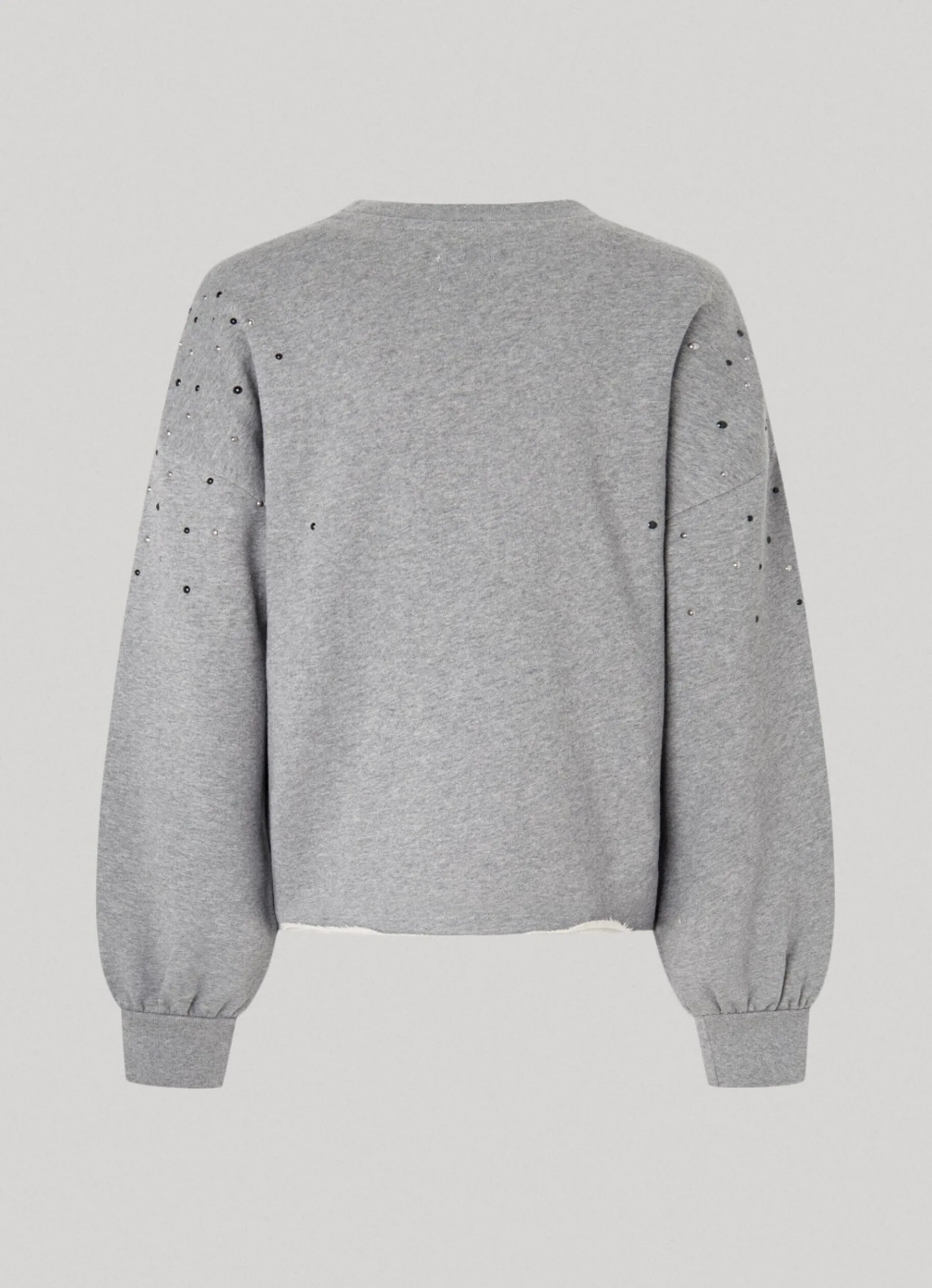 Women Pepe Jeans Sweatshirt W/ Gemstone Beading