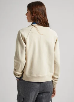 Women Pepe Jeans Sweatshirt W/ Peace & Love Logo