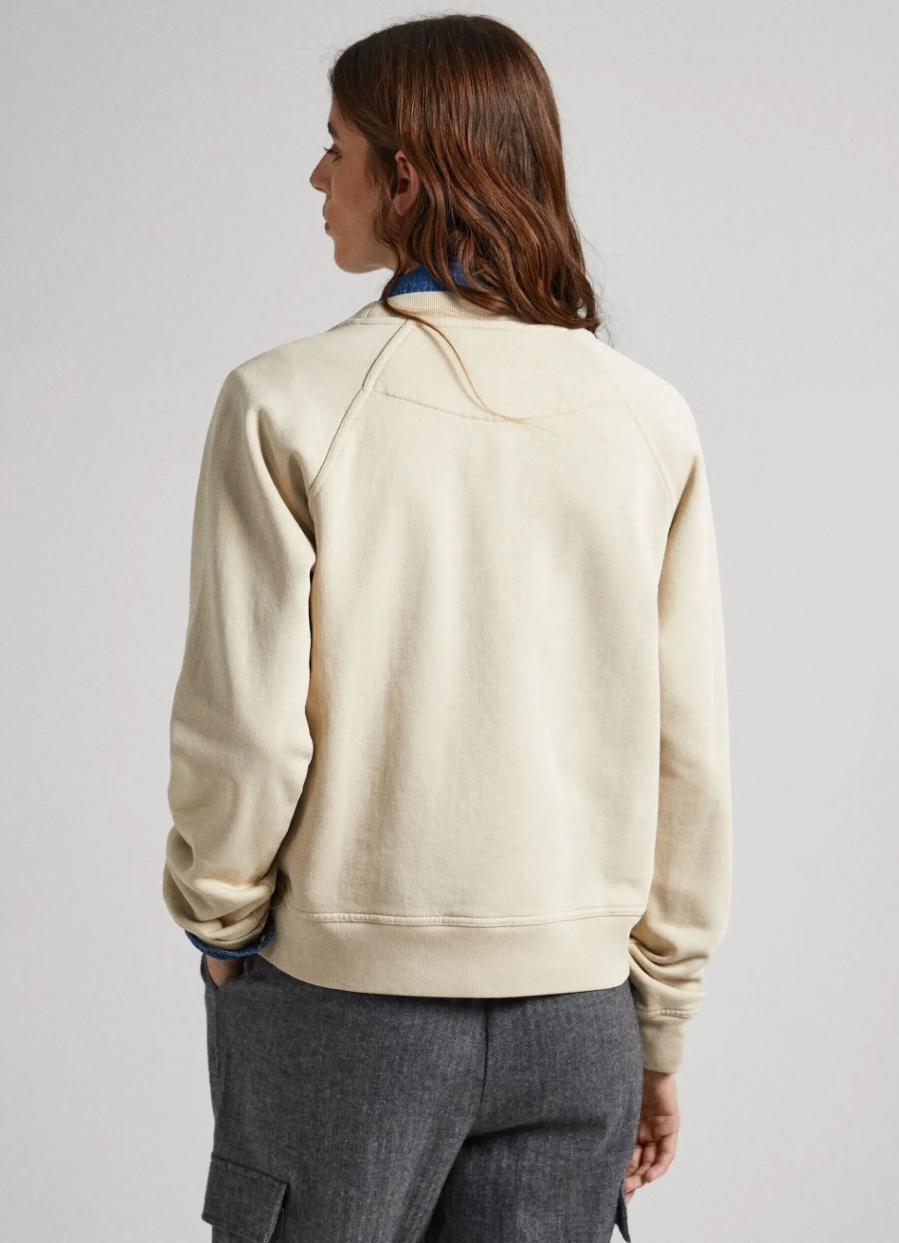 Women Pepe Jeans Sweatshirt W/ Peace & Love Logo