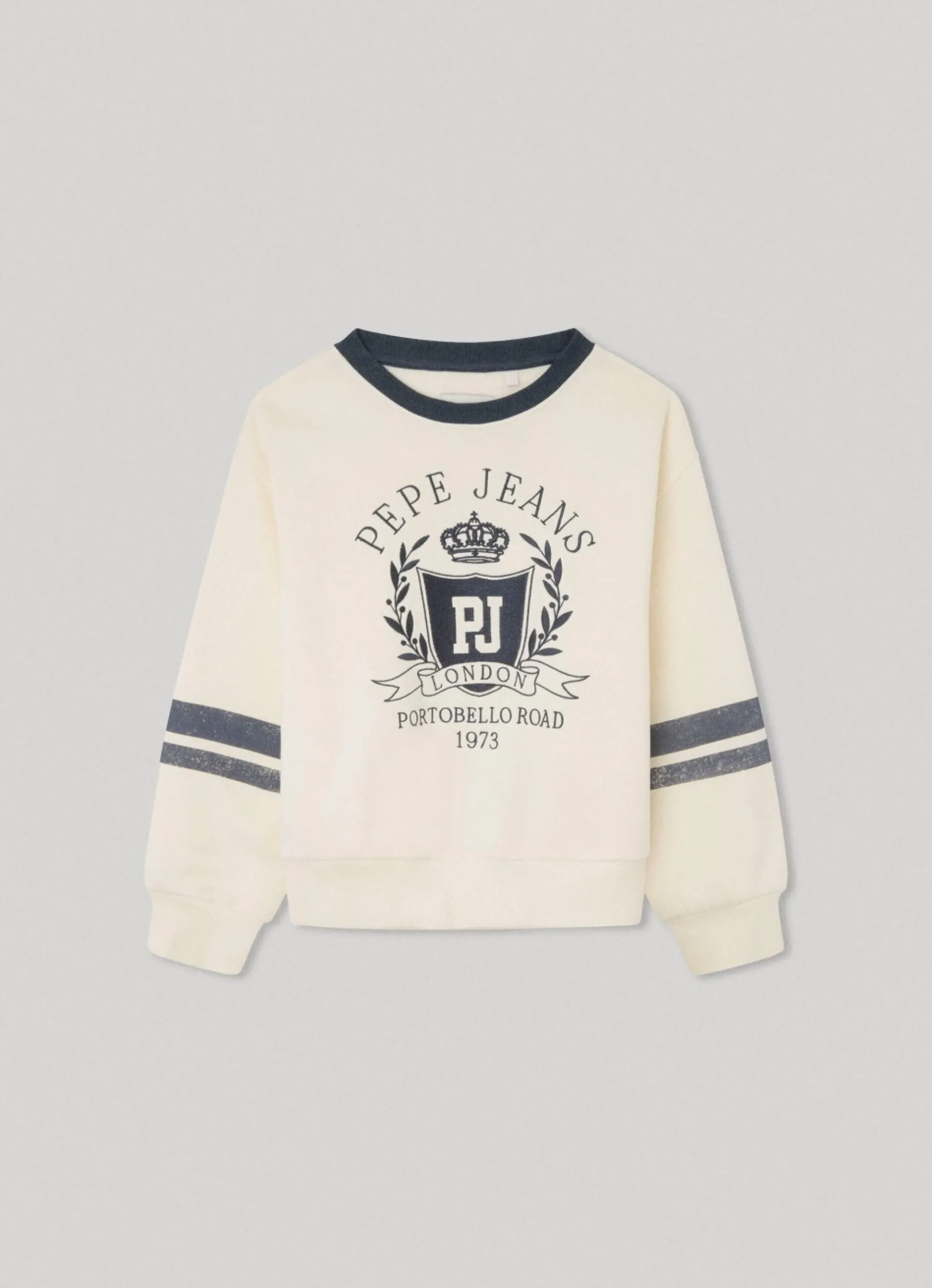 Girl Pepe Jeans Sweatshirt W/ Printed Logo