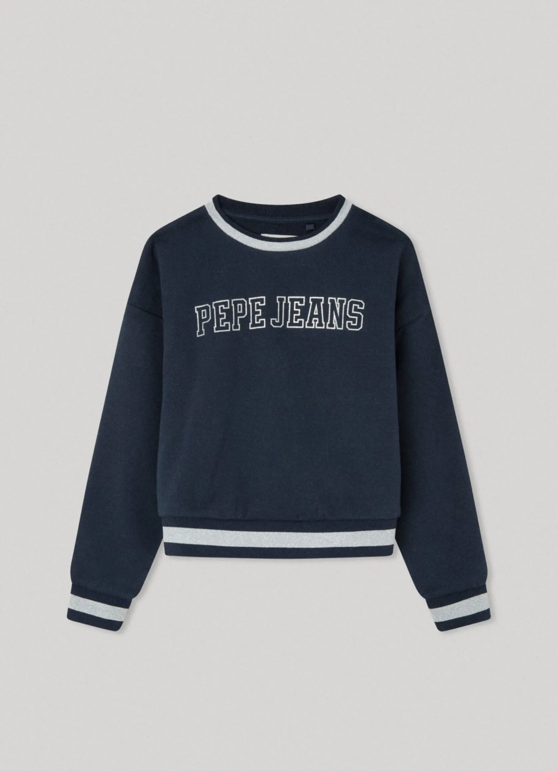Girl Pepe Jeans Sweatshirt W/ Printed Logo