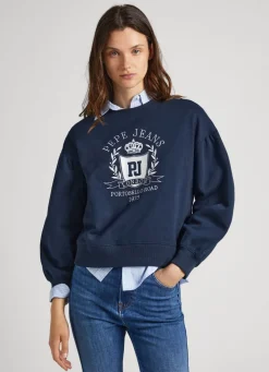 Women Pepe Jeans Sweatshirt W/ Printed Logo