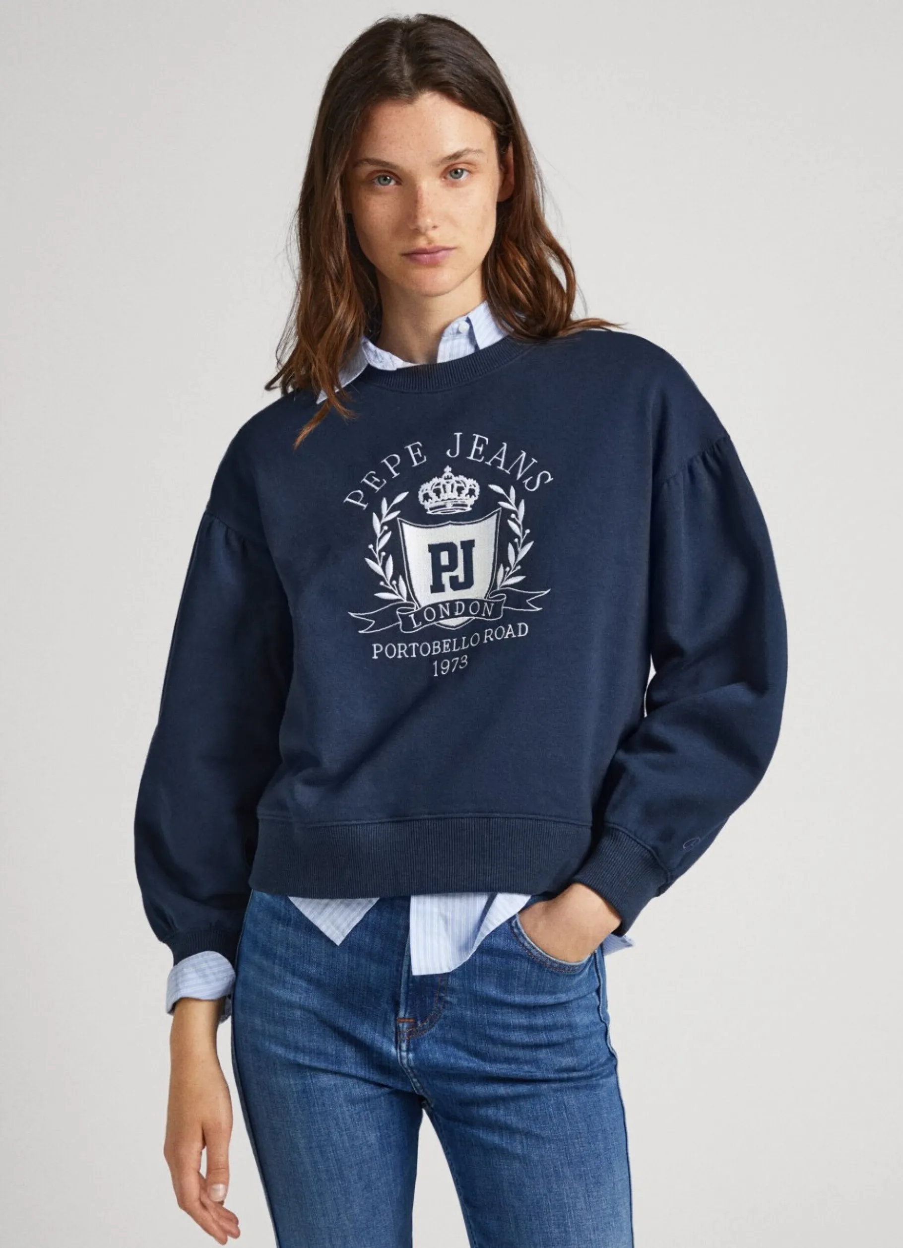 Women Pepe Jeans Sweatshirt W/ Printed Logo