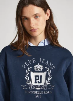 Women Pepe Jeans Sweatshirt W/ Printed Logo