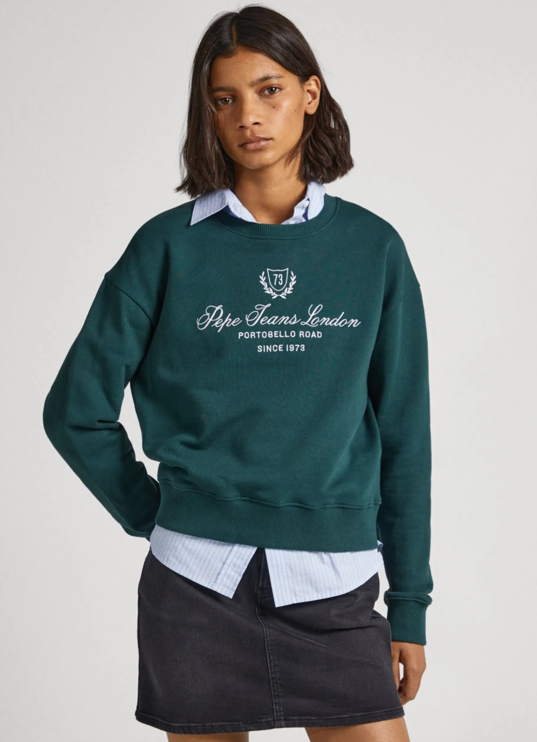 Women Pepe Jeans Sweatshirt W/ Printed Logo