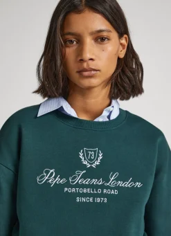 Women Pepe Jeans Sweatshirt W/ Printed Logo