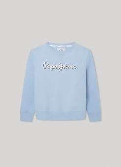 Boy Pepe Jeans Sweatshirt With 3D-Effect Logo