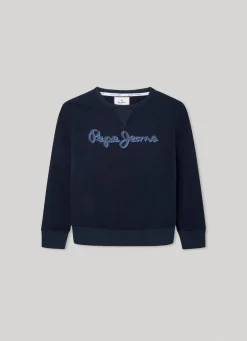 Boy Pepe Jeans Sweatshirt With 3D-Effect Logo