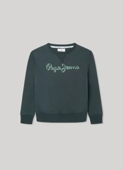 Boy Pepe Jeans Sweatshirt With 3D-Effect Logo