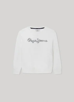 Boy Pepe Jeans Sweatshirt With 3D-Effect Logo