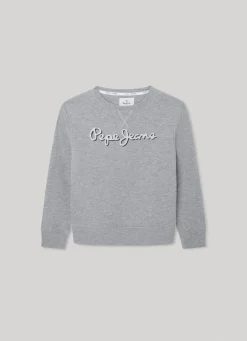 Boy Pepe Jeans Sweatshirt With 3D-Effect Logo