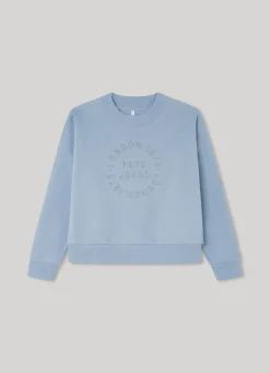 Girl Pepe Jeans Sweatshirt With Embroidered Logo