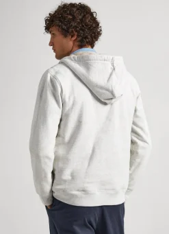 Men Pepe Jeans Sweatshirt With Fleece-Lined Hood