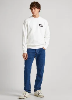 Men Pepe Jeans Sweatshirt With Printed Logo
