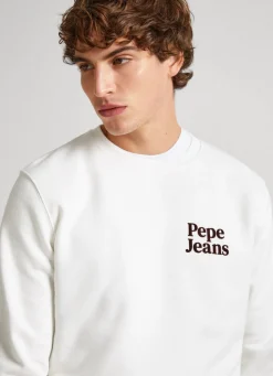 Men Pepe Jeans Sweatshirt With Printed Logo