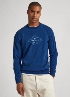 Men Pepe Jeans Sweatshirt With Printed Logo