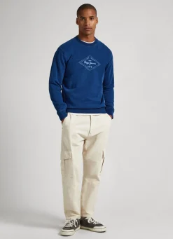 Men Pepe Jeans Sweatshirt With Printed Logo