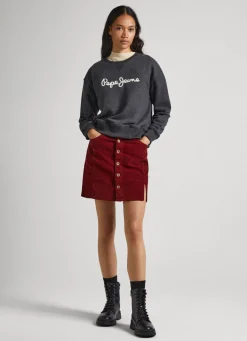 Women Pepe Jeans Sweatshirt With Printed Logo