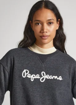 Women Pepe Jeans Sweatshirt With Printed Logo