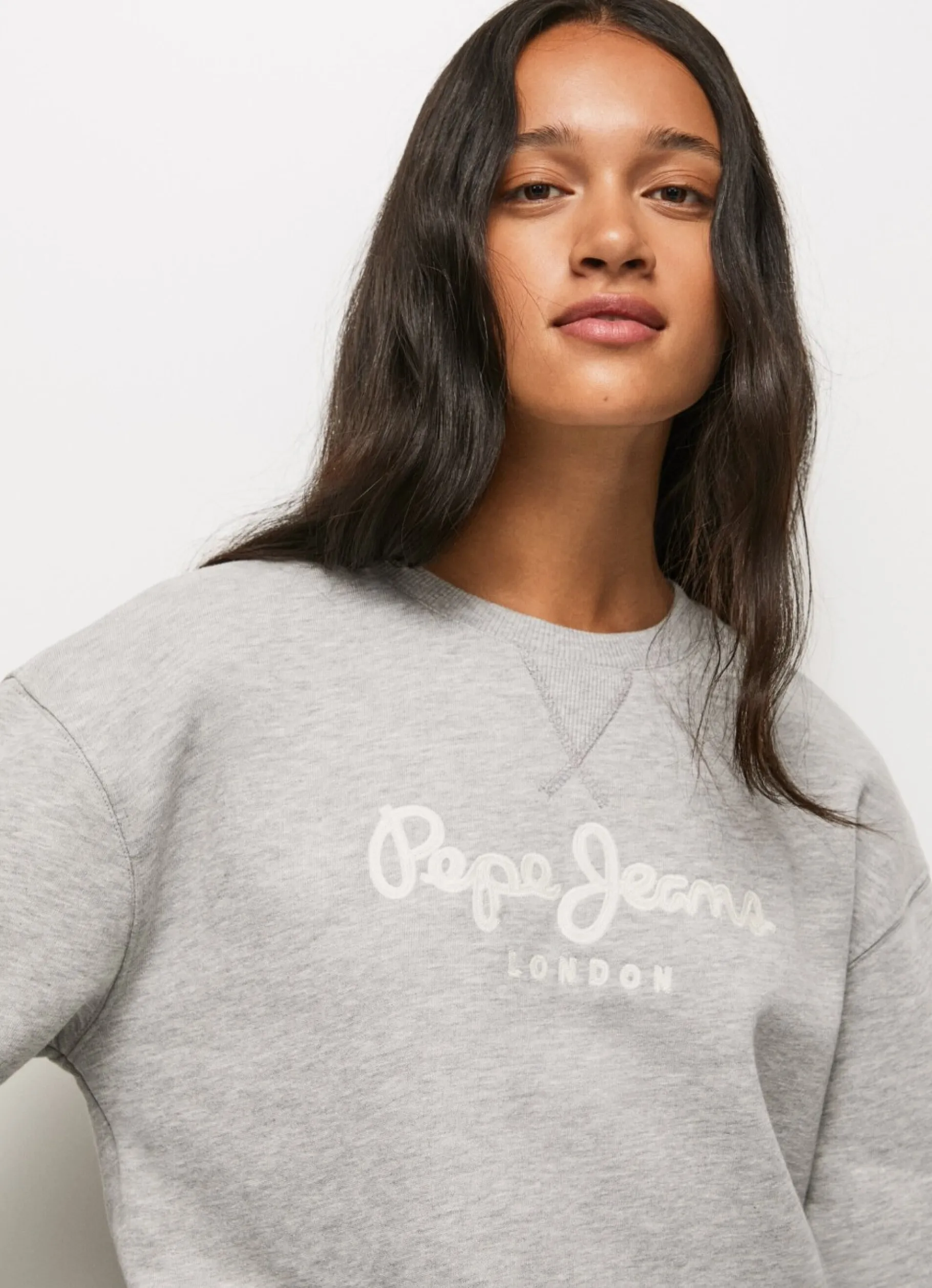 Women Pepe Jeans Sweatshirt With Printed Logo