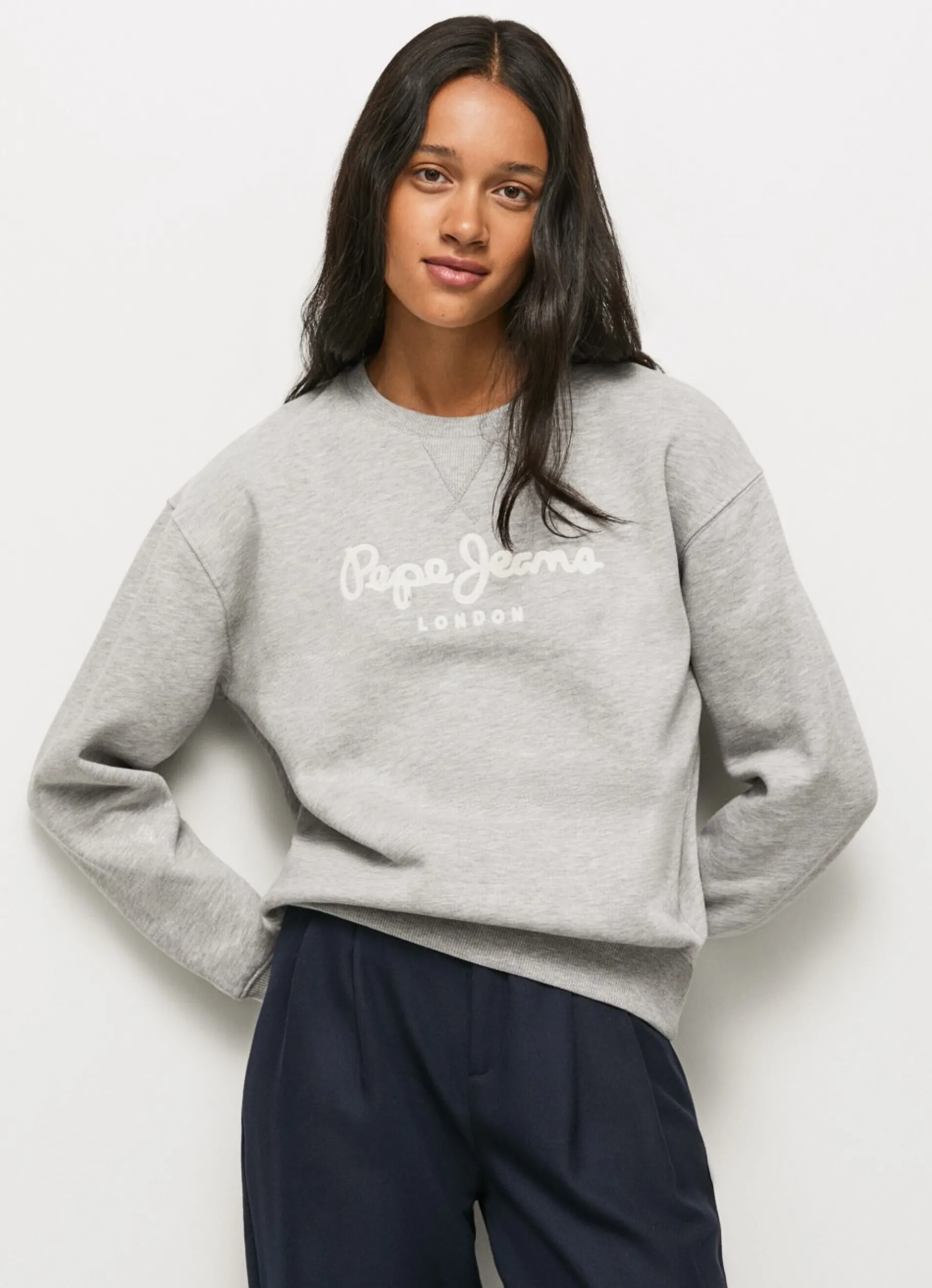 Women Pepe Jeans Sweatshirt With Printed Logo