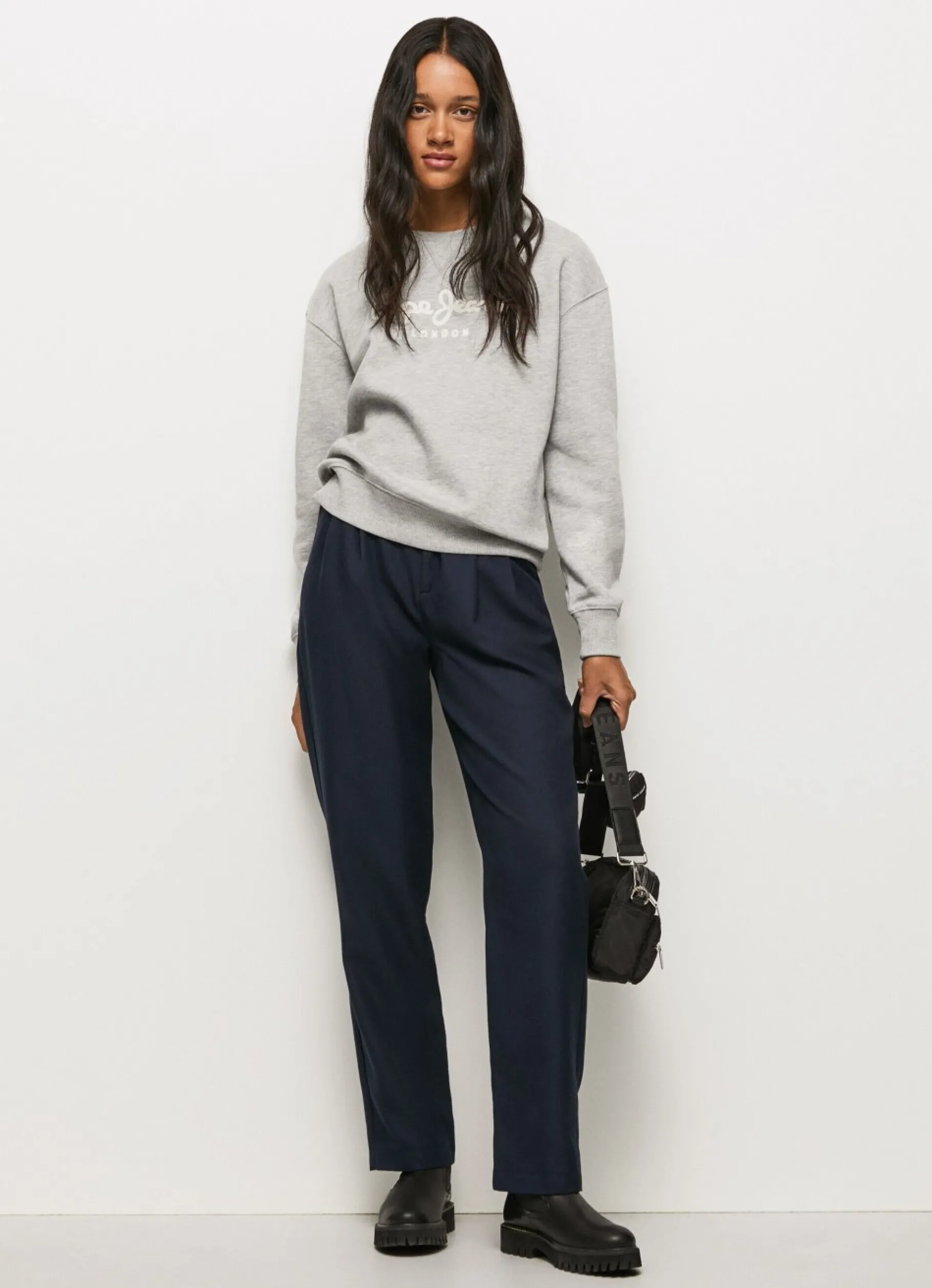 Women Pepe Jeans Sweatshirt With Printed Logo