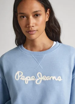 Women Pepe Jeans Sweatshirt With Printed Logo