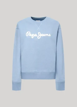 Women Pepe Jeans Sweatshirt With Printed Logo
