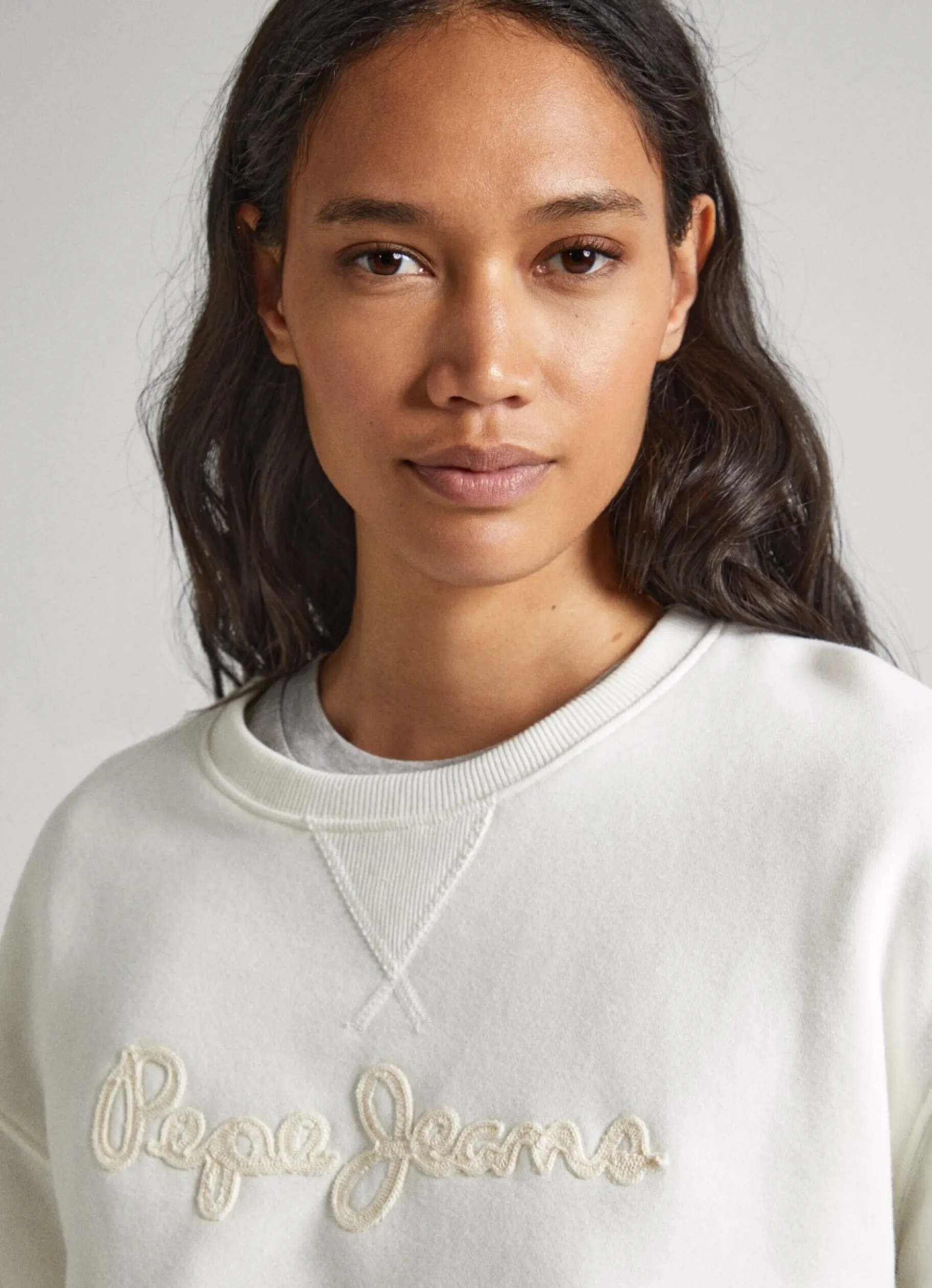 Women Pepe Jeans Sweatshirt With Printed Logo