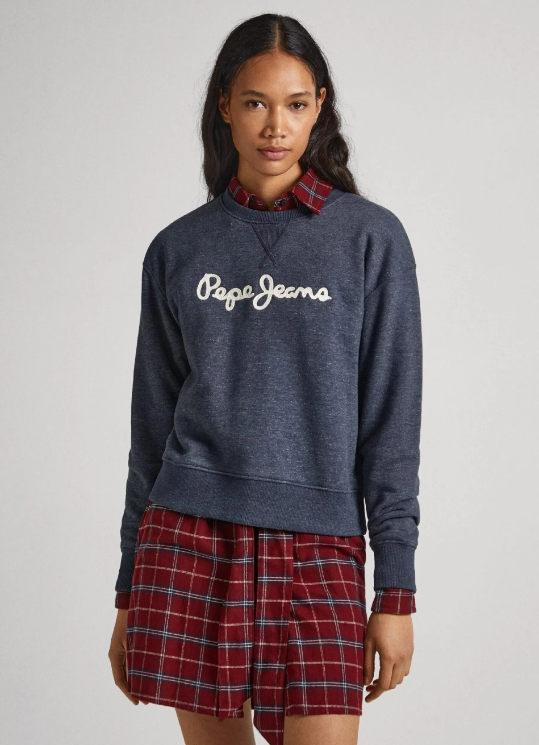 Women Pepe Jeans Sweatshirt With Printed Logo