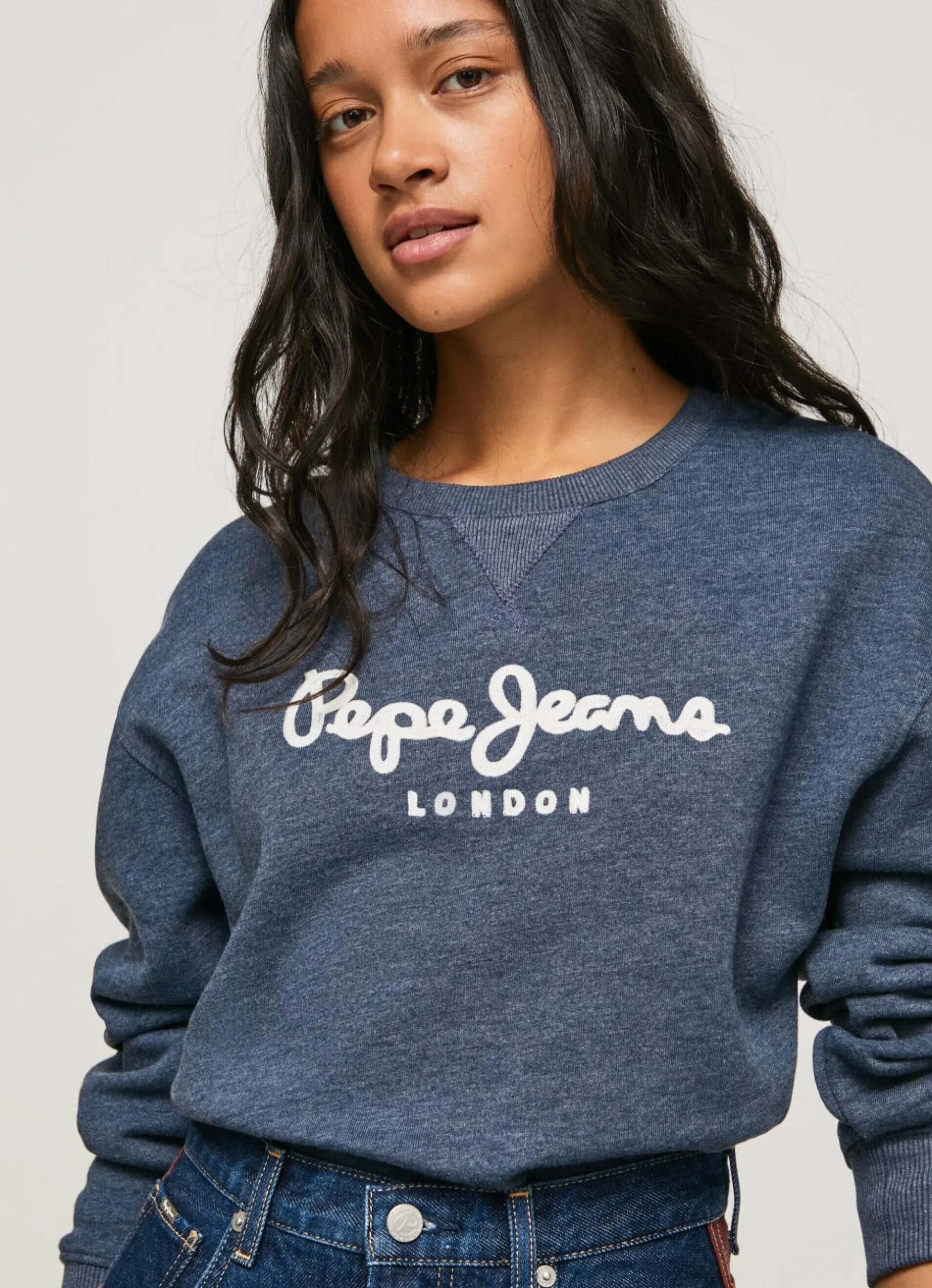 Women Pepe Jeans Sweatshirt With Printed Logo