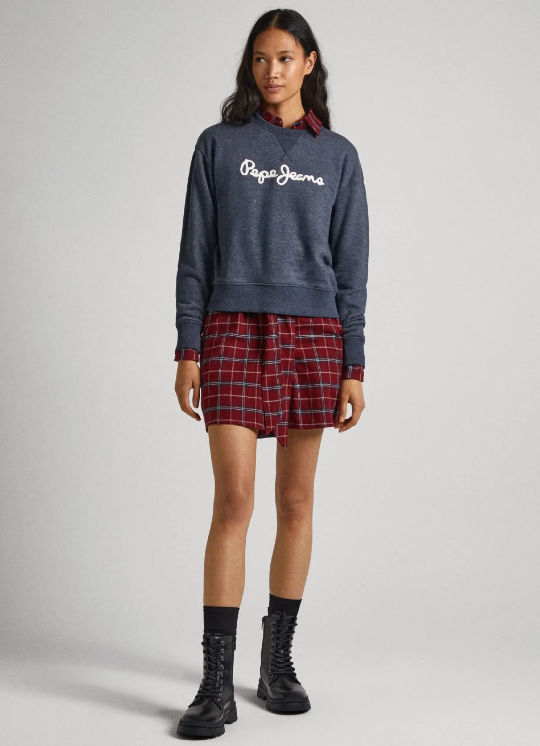 Women Pepe Jeans Sweatshirt With Printed Logo