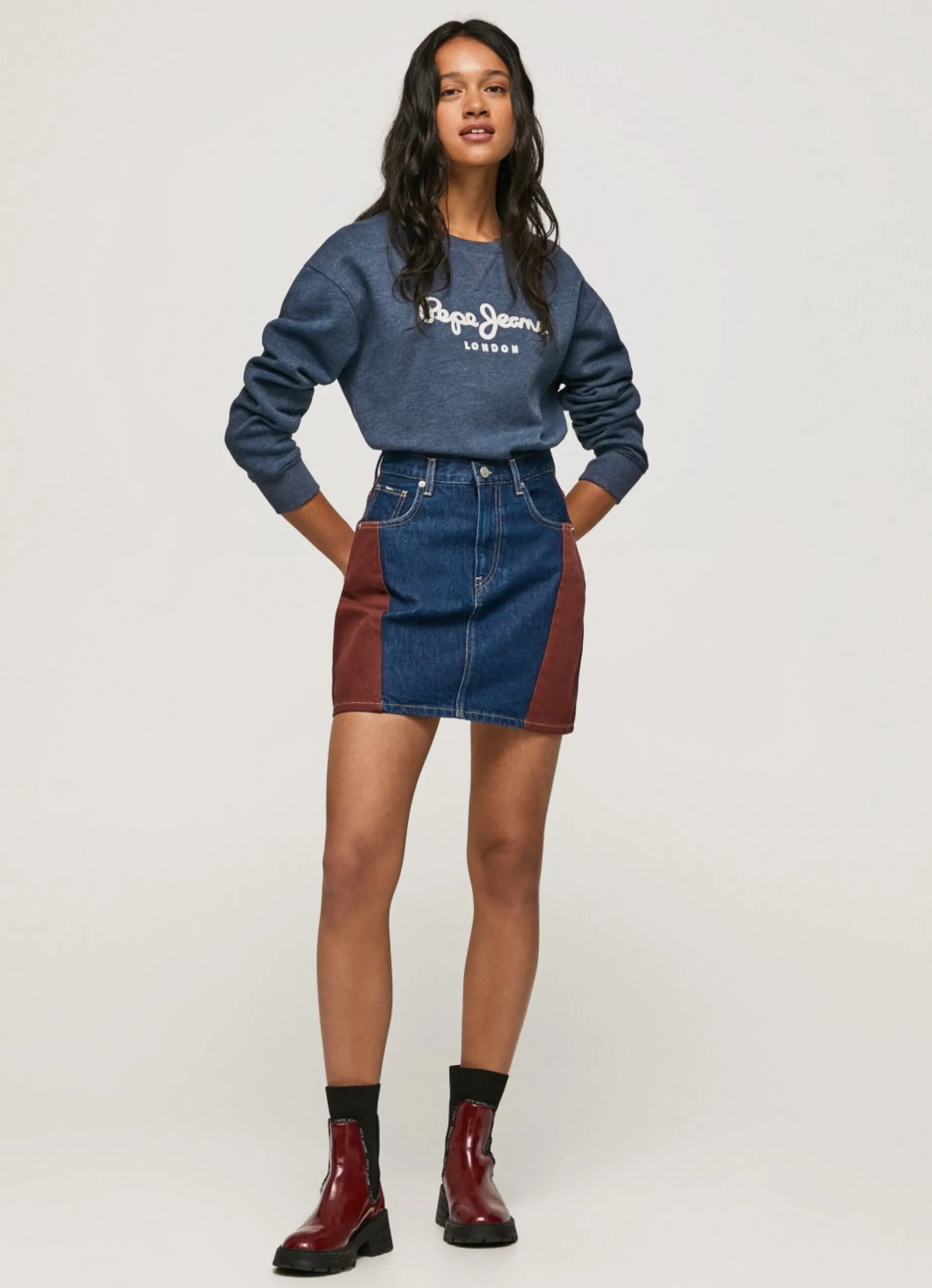 Women Pepe Jeans Sweatshirt With Printed Logo