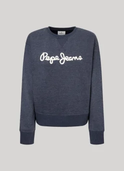 Women Pepe Jeans Sweatshirt With Printed Logo
