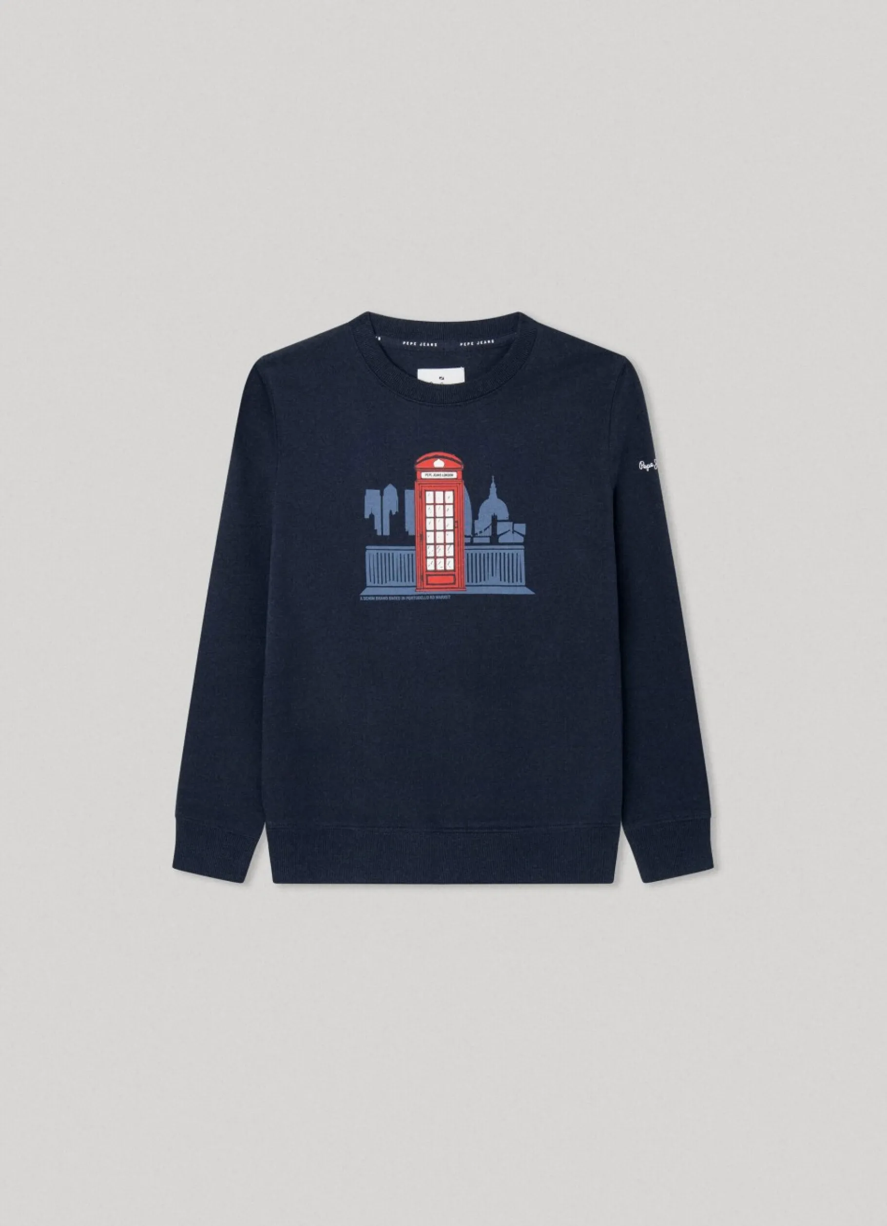 Boy Pepe Jeans Telephone Booth Printed Sweatshirt