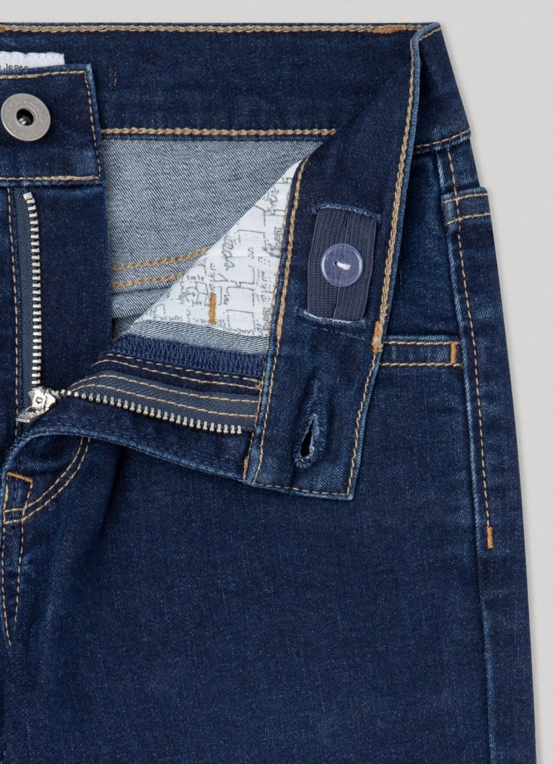 Boy Pepe Jeans Teo Skinny Fit Regular Waist Jeans
