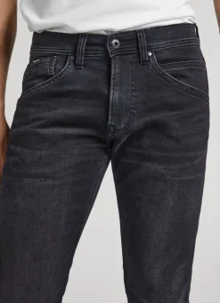 Men Pepe Jeans Track Regular Fit Mid-Rise Jeans