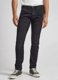 Men Pepe Jeans Track Regular Fit Mid-Rise Jeans