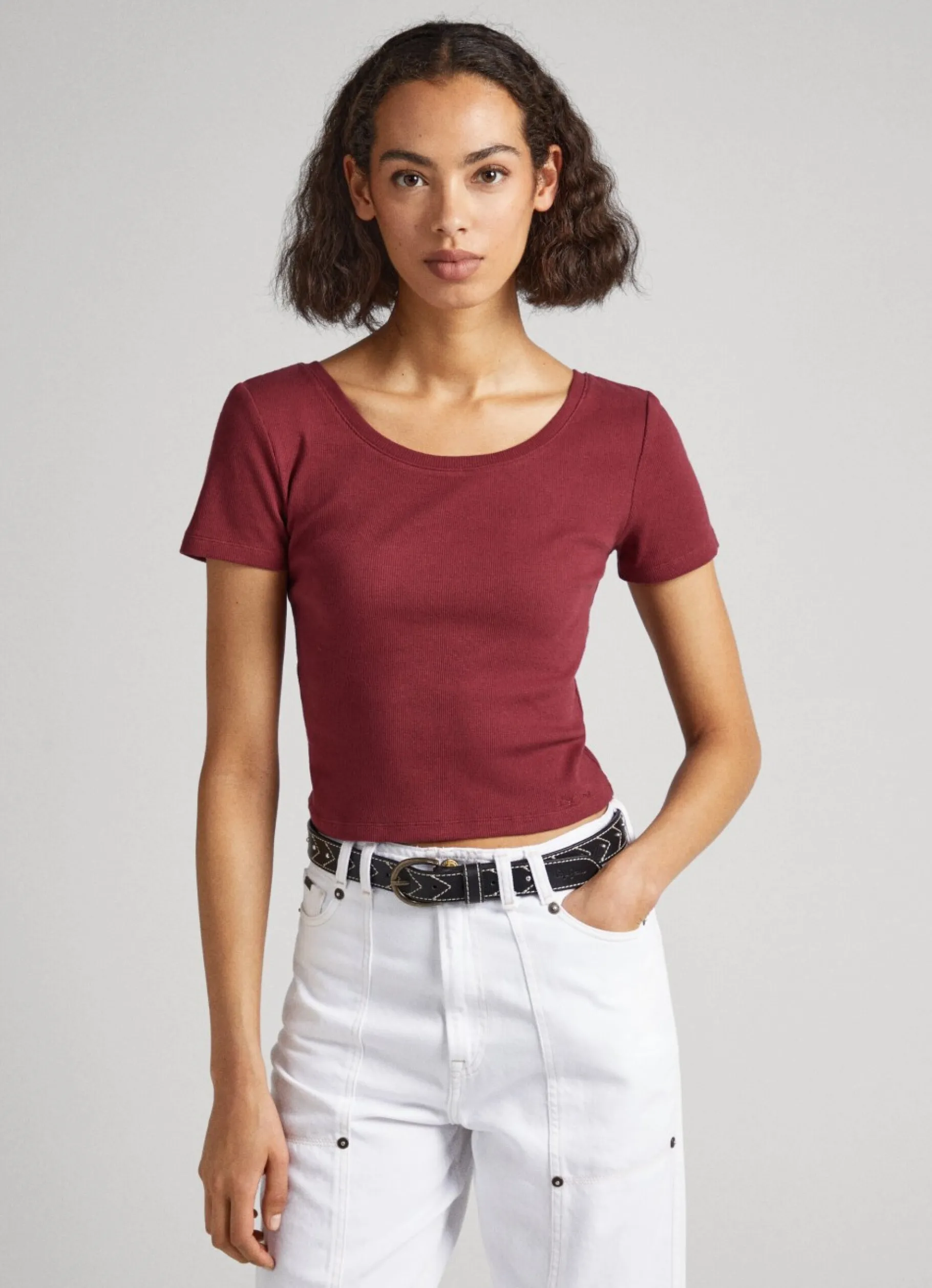 Women Pepe Jeans T-Shirt With Crossed Back Straps