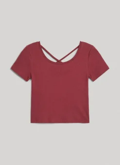 Women Pepe Jeans T-Shirt With Crossed Back Straps