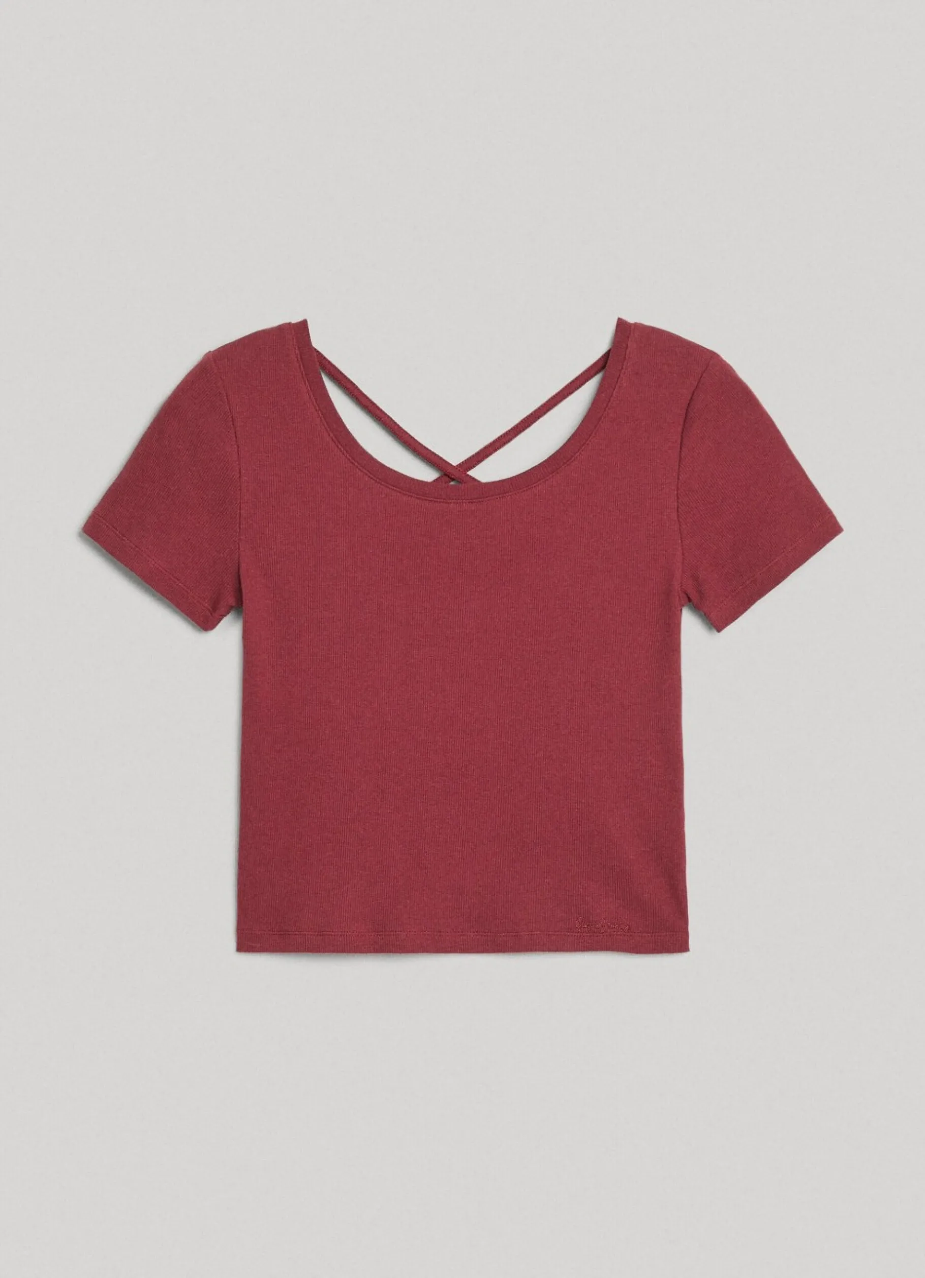 Women Pepe Jeans T-Shirt With Crossed Back Straps