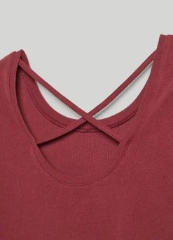 Women Pepe Jeans T-Shirt With Crossed Back Straps
