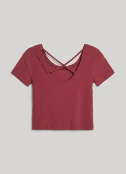 Women Pepe Jeans T-Shirt With Crossed Back Straps