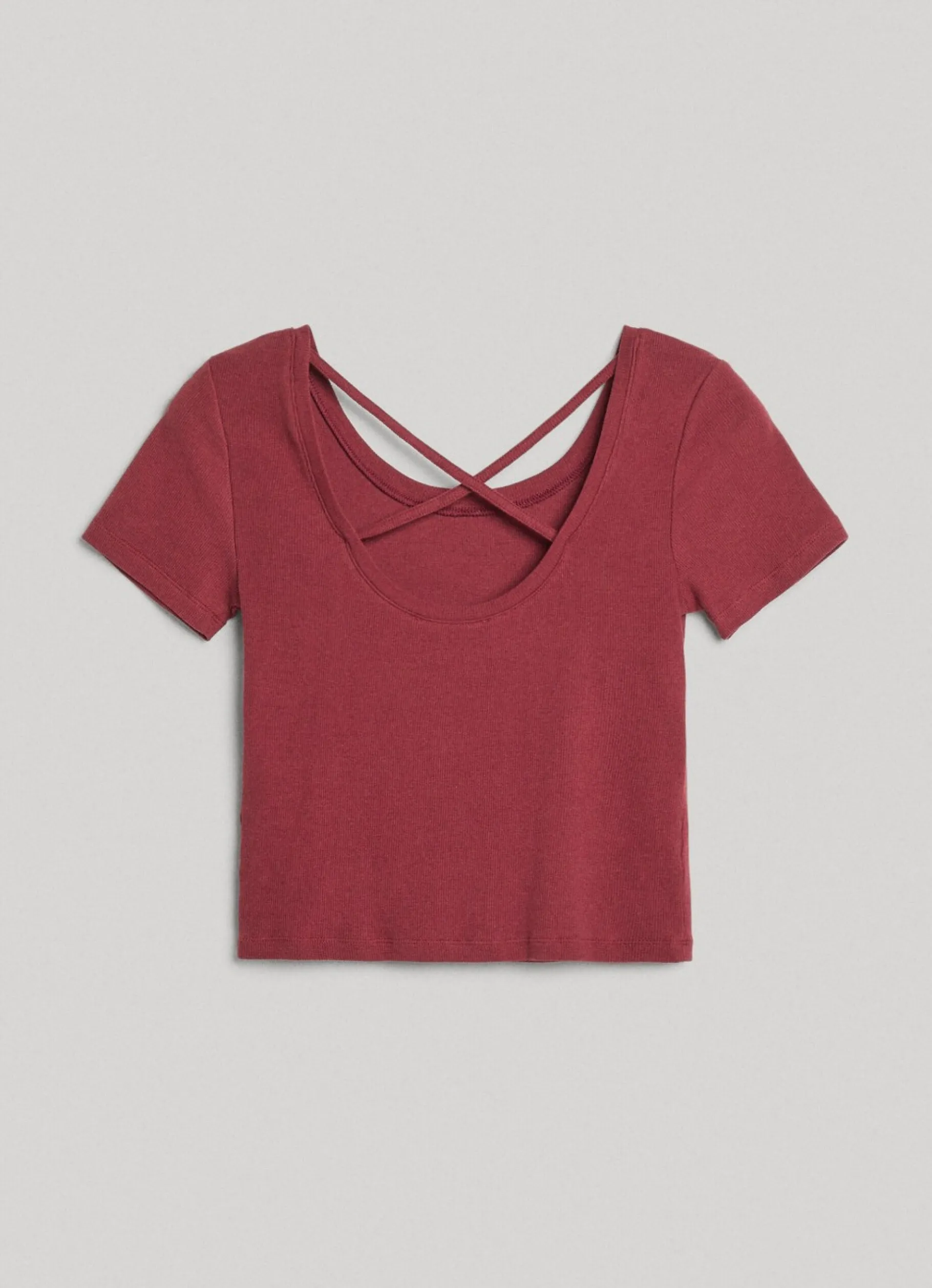 Women Pepe Jeans T-Shirt With Crossed Back Straps