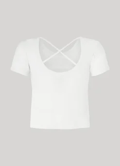 Women Pepe Jeans T-Shirt With Crossed Back Straps