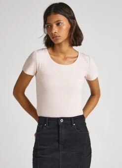 Women Pepe Jeans T-Shirt With Crossed Back Straps